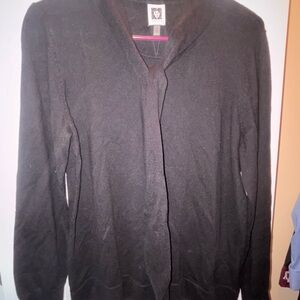 Anne Klein Black Cardigan Sweater NWT